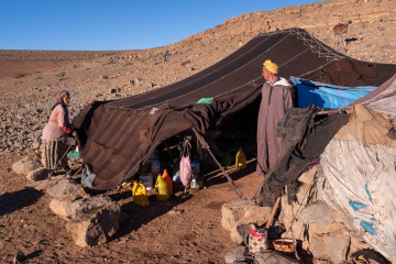 Agoudal, the daily life of nomads in morocco