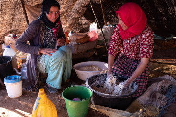 Agoudal, the daily life of nomads in morocco