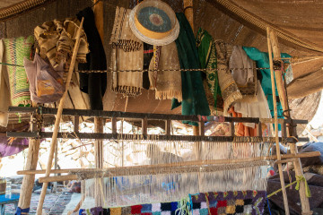 The daily life of nomads, Nkob, Morocco