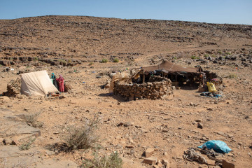 The daily life of nomads, Nkob, Morocco