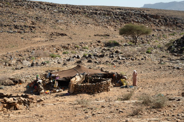 The daily life of nomads, Nkob, Morocco