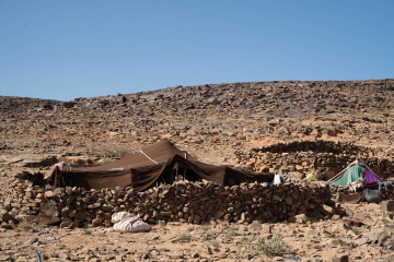 The daily life of nomads, Nkob, Morocco